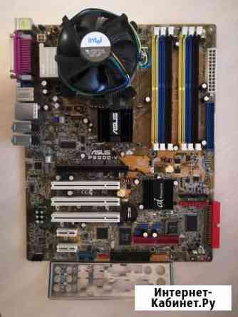 Материнская плата Socket 775 + Pentium 4 + кулер Владимир