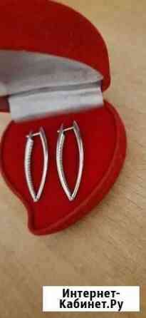 Серьги серебро 925пробы Омск