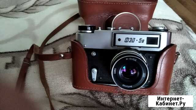 Фотоаппарат фэд 5В в чехле, СССР, винтаж Домодедово - изображение 1