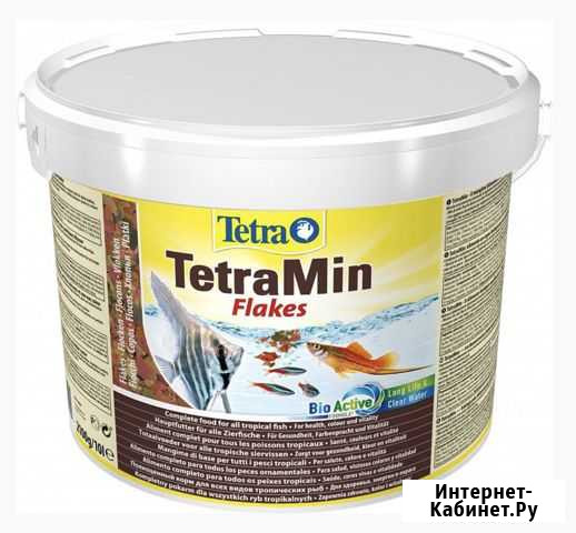 Корм для рыбок аквариумных TetraMin Flakes XL 10 л Рязань - изображение 1