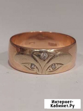 Золотое кольцо 583 пробы бриллиантики Екатеринбург - изображение 1