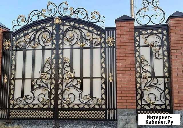 Кованые ворота Дербент - изображение 1