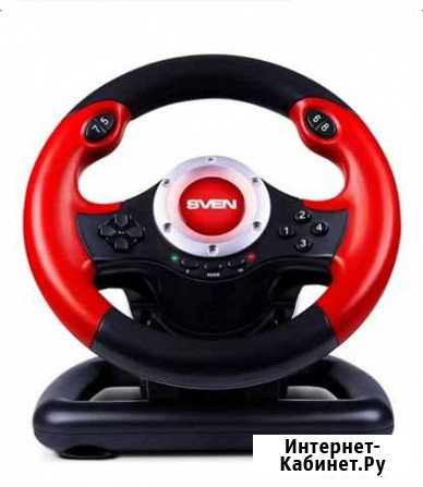 Игровой руль с педалями sven GC-W400 Барнаул - изображение 1