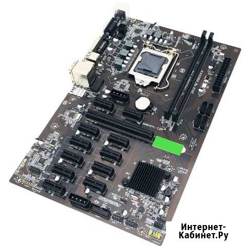 Материнская плата для майнинга на 12 карт новая Новосибирск - изображение 1