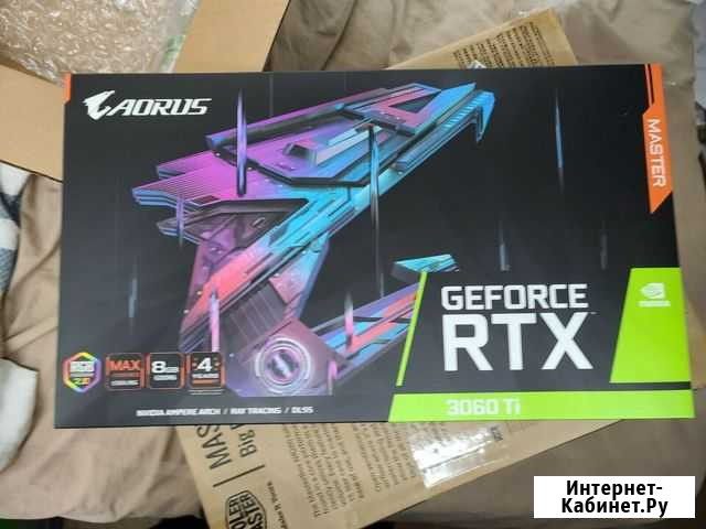 Gigabyte GeForce RTX 3060 Ti aorus elite (LHR) Приморск - изображение 1