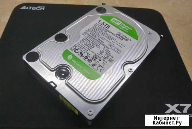 Жесткий диск 1.5Тб WD Green для пк (5400) Комсомольск-на-Амуре - изображение 1