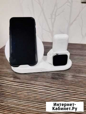 Беспроводная зарядка fast charge 3in1 Новый Оскол - изображение 1