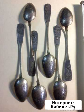 Серебро 84 Проба Чайные Кофейные ложки Тверь - изображение 1