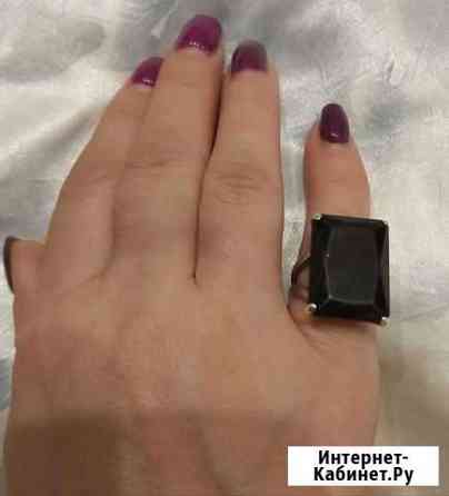 Серебряное кольцо с ониксом 16р Череповец