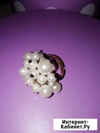 Кольцо-перстень, жемчуг (бижутерия) Воронеж - изображение 1