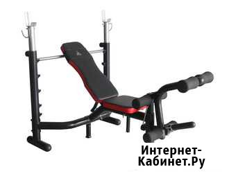 Силовая скамья со стойками под штангу DFC D310 Иркутск - изображение 1