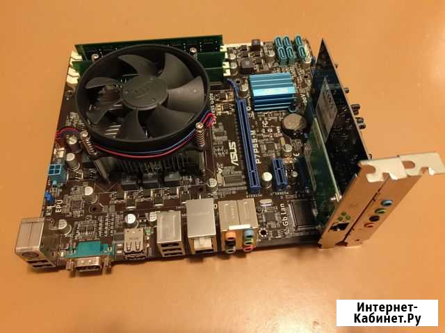 Asus P7P55-M s1156 (с дефектами, комплект) Искитим - изображение 1
