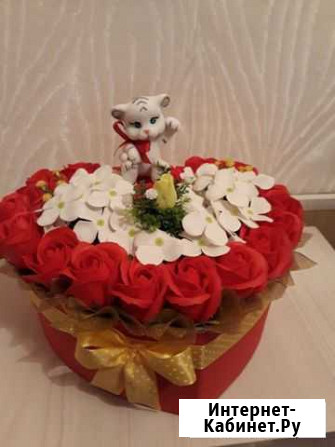 Сердце из мыльных роз с символом 2022 г Брянск - изображение 1