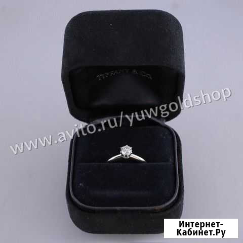 Золотое помолвочное кольцо Tiffany с брил. 0.35 ct Талинка - изображение 1