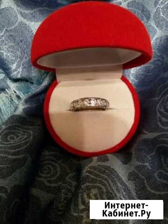 Кольцо серебро с фианитами размер 16 Петропавловск-Камчатский - изображение 1