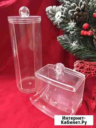 Органайзер для хранения ватных дисков,палочек+кист Киров