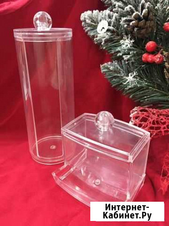 Органайзер для хранения ватных дисков,палочек+кист Киров - изображение 1