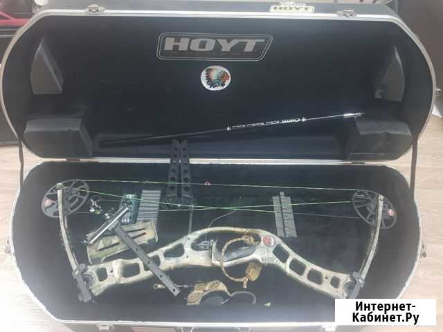 Блочный лук hoyt PRO hawk 60 фунтов. Состояние отл Иркутск - изображение 1