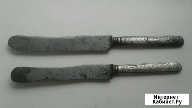 Столовый нож Кондратов с.Вачи 1882 год -2 ножа Екатеринбург - изображение 1