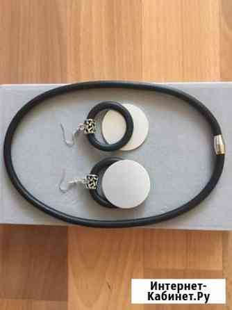 Комплект из чокера на магните и серьги висячие из Барнаул