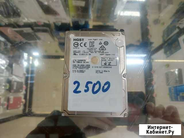 HDD 1 Тб, 2.5 Сыктывкар - изображение 1