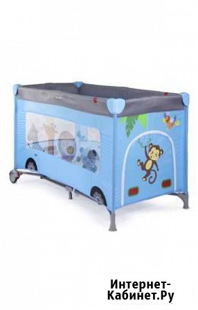 Кроватка манеж Babyton Blue bus G120 Красногорск - изображение 1