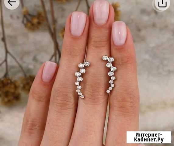 Серьги серебро Путевка - изображение 1