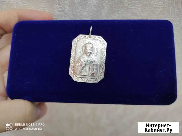 Серебряная иконка Николай Чудотворец Георгиевск - изображение 1