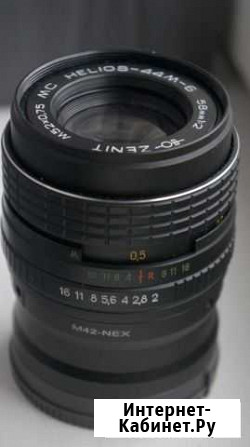 Объектив Helios-44-M-6 для Sony alfa Тамбов - изображение 1