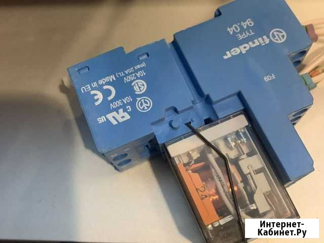 Реле finder с колодкой 55.34.8.230.0040, 7A Батайск - изображение 1