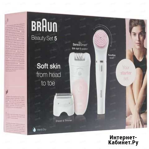 Эпилятор Braun SES 5-875BS WD + щеточка для очищен Нижний Новгород - изображение 1