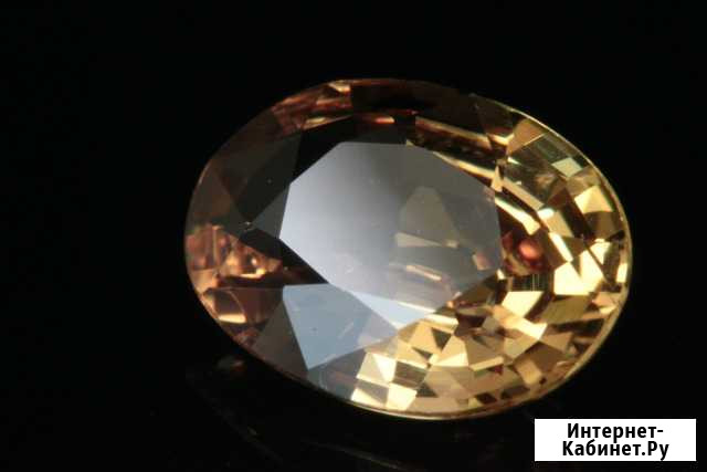 Оранжевато-желтый сапфир VS 0.72 ct Томск - изображение 1