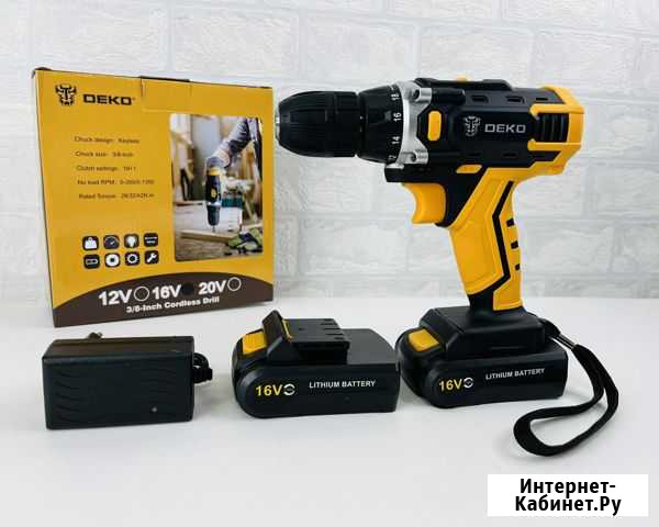 Аккумуляторная дрель, шуруповерт deko 20v Кострома - изображение 1