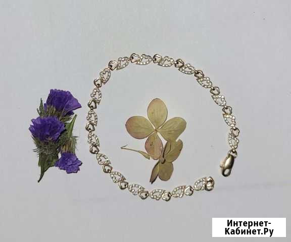 Золотой браслет 583 пробы Новосибирск - изображение 1