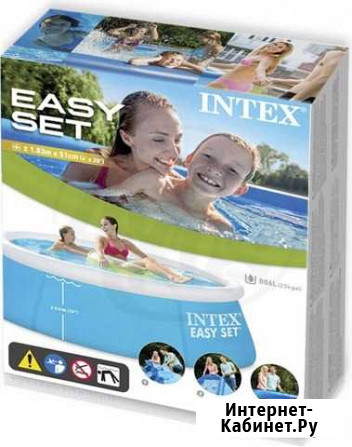 Надувной бассейн Intex 28101 диаметр 183 см Москва - изображение 1