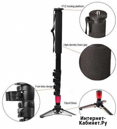 Dslr монопод с ногами для Nikon Canon видеографов Казань - изображение 1