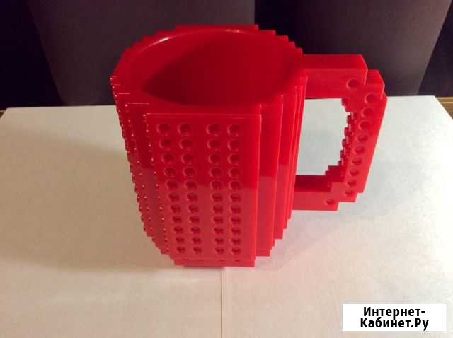 Lego кружка пластиковая, красная Сочи - изображение 1
