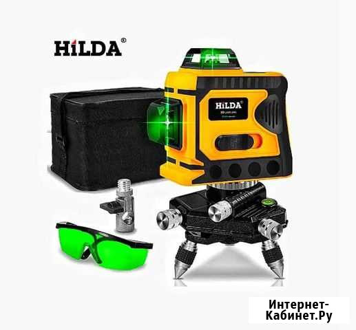 Новый лазерный уровень hilda 12 линий 3D Тюмень - изображение 1