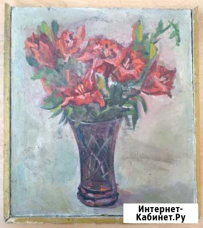 Картина Цветы холст, масло. Художник Азнабаев Ишимбай - изображение 1