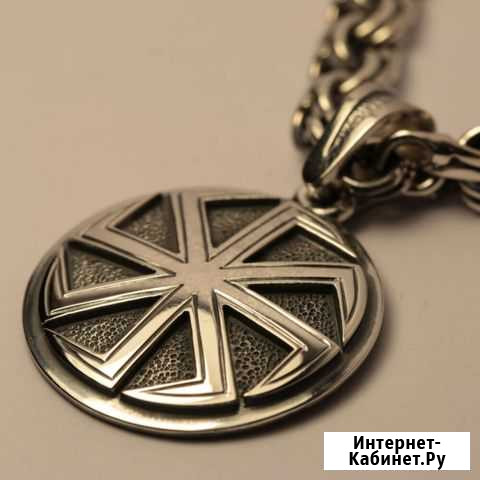 Оберег Коловрат двухуровневый (богатырский) серебр Екатеринбург - изображение 1