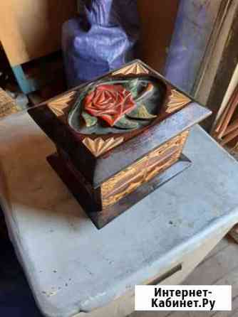 Шкатулка деревянная СССР Курск