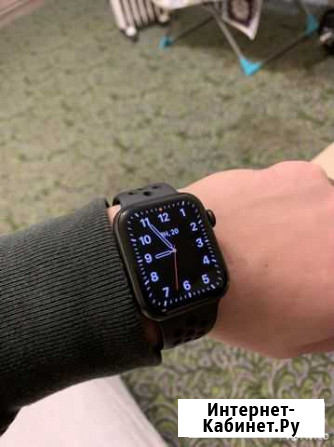 Смарт-часы Apple watch 6 черные с ремешком Nike Бугуруслан - изображение 1