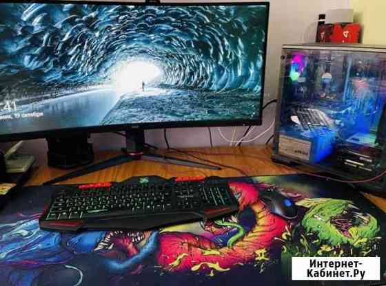 Отличный игровой монитор аос CU34G2/BK 3440x1440 Комсомольск-на-Амуре
