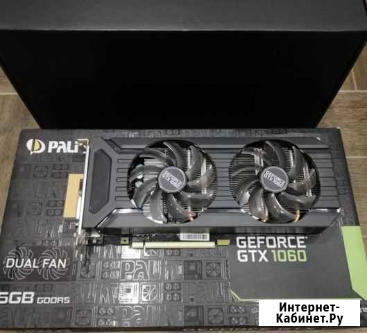 Видеокарта Palit GTX 1060 6gb Dual Ряжск - изображение 1