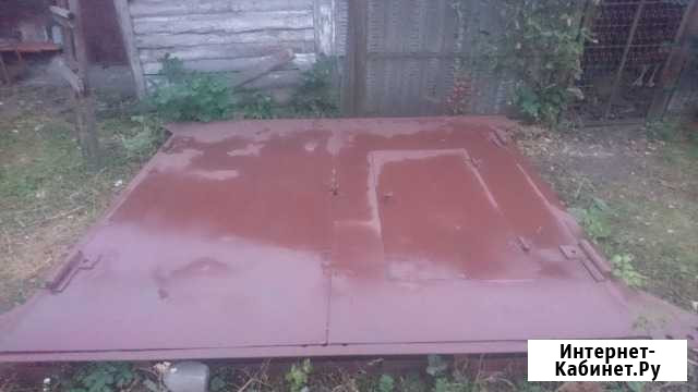 Ворота металлические для гаража с обрамлением Грязи - изображение 1