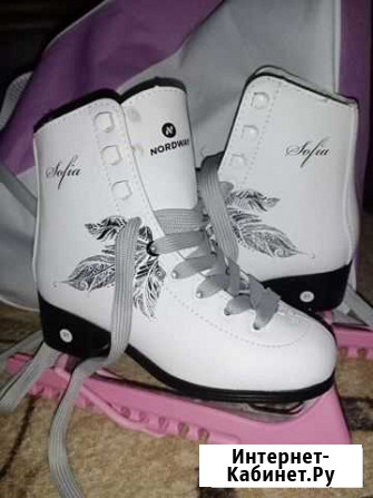 Фигурные коньки для девочки30-31 размер nordway So Брянск - изображение 1