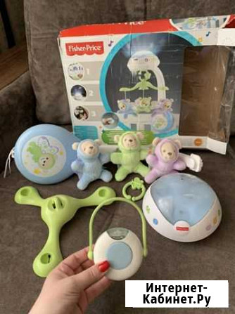 Мобиль на кроватку fisher price с проектором Ленинский - изображение 1