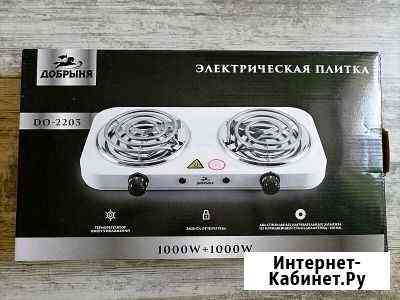 Плитка электрическая спиральная 2 конфорки Самара