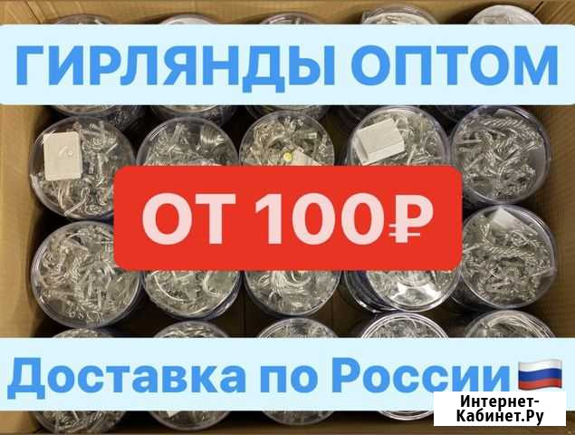 Гирлянда оптом / Новогодняя гирлянда штора оптом Котельники - изображение 1