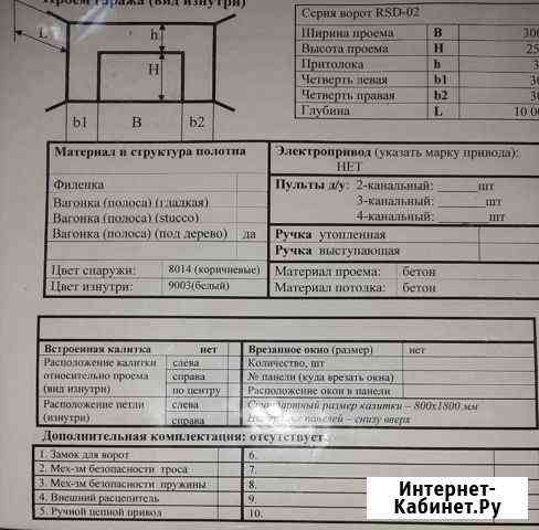 Гаражные Секционные ворота новые Ханты-Мансийск